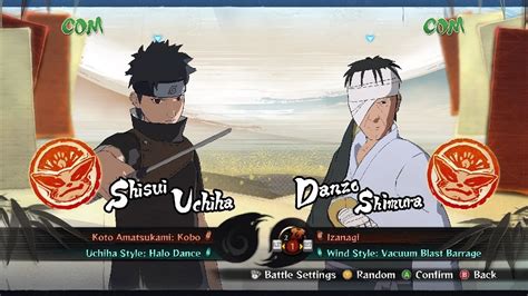 Free Battle Shisui Vs Danzo Naruto Shippuden Ultimate Ninja Storm 4