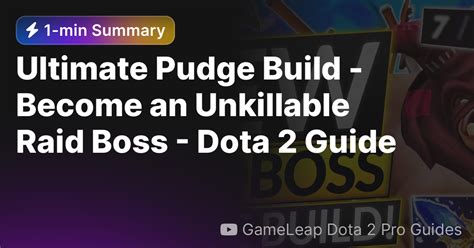 Ultimate Pudge Build Become An Unkillable Raid Boss Dota Guide