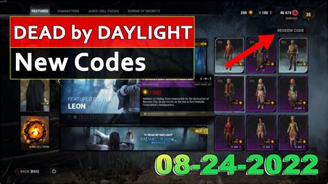 Dead By Daylight Codes Dbd Codes 2022 Free Bloodpoints And Charms