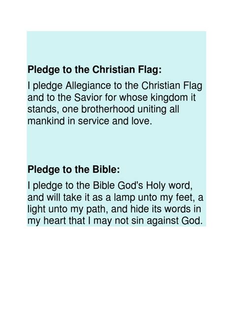 Pledge The Bible Pdf