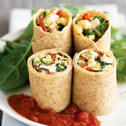 Eating vegetarian on a tight budget. Egg and Vegetable Wrap Recipe | MyRecipes