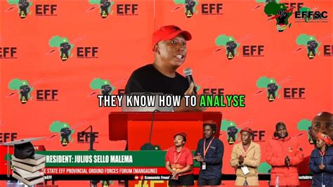Eff Cic Julius Malema South Africa 🇿🇦 Youth In Politics Effsc Youtube