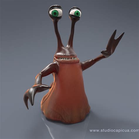Character Design Alien Slug Domestika