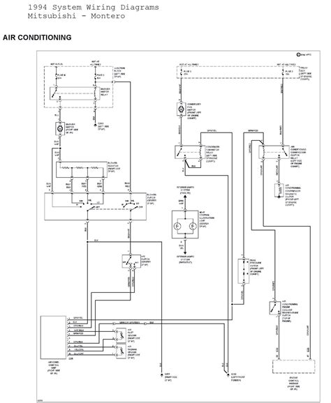 1994 Mitsubishi Montero System Wiring Diagrams Air Conditioning