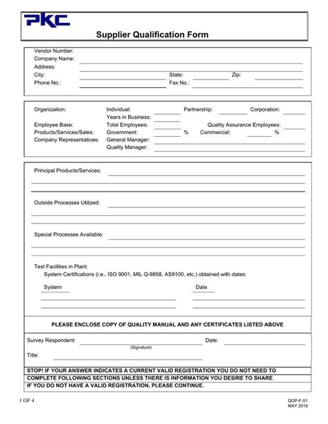 Vendor Qualification Form Fill Out And Sign Printable Pdf Template Vrogue