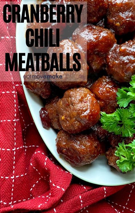 Cranberry Chili Meatballs Are Sweet And Savory Slow Cooker Meatballs