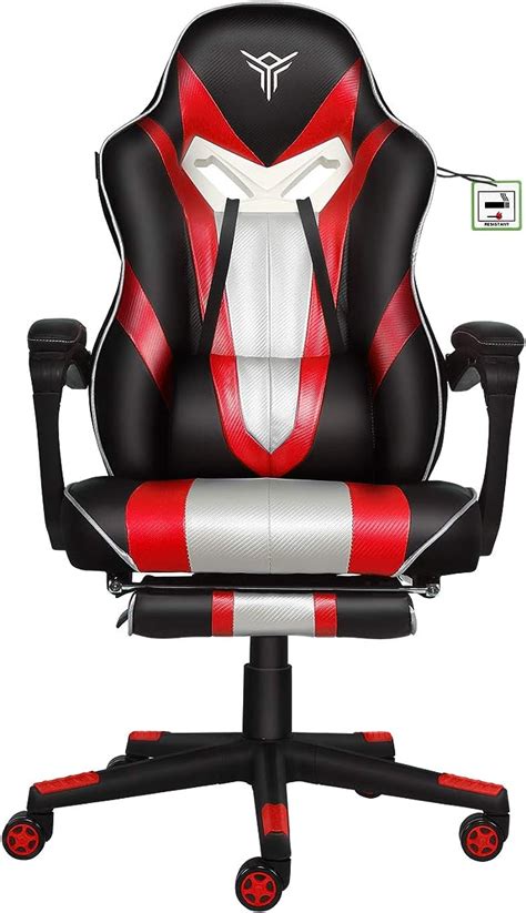 Yourliteamz Ergonomic Racing Gaming Chair With Footrest Comfortable