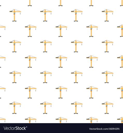 Orange Hoisting Crane Pattern Royalty Free Vector Image