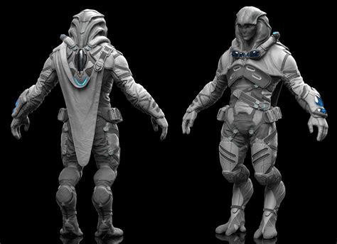 Artstation Mass Effect Andromeda Angara Suit Frederic Daoust
