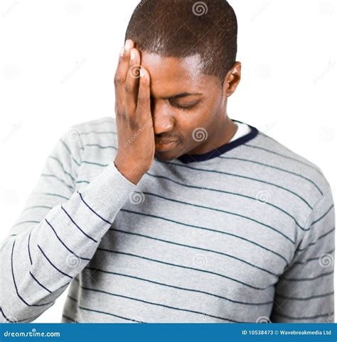 Worried Young Man Stock Image Image Of American Concept 10538473