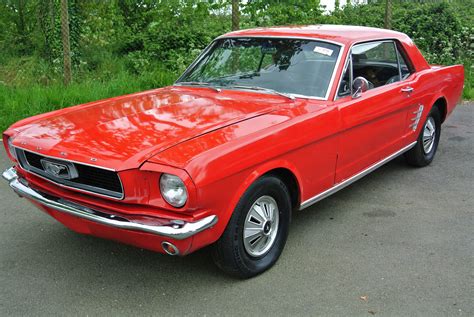 Sold 1966 Red Ford Mustang V8 Auto Coupe Project Oakwood Classics