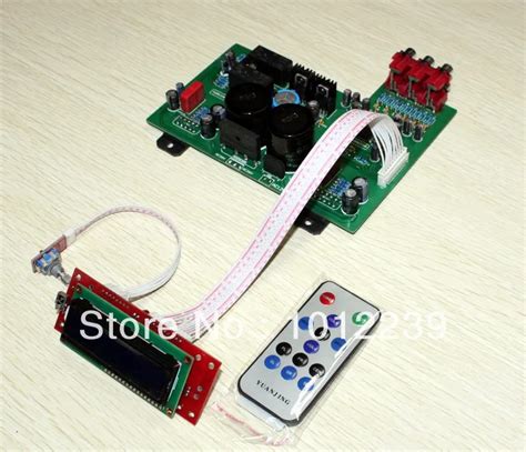 Free Shipping Assembled LM3886 LCD Remote Amplifier Board In Amplifier