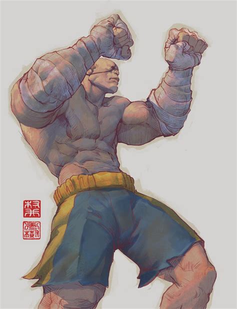 Street Fighter Fan Art Sagat Will Murai On Artstation At