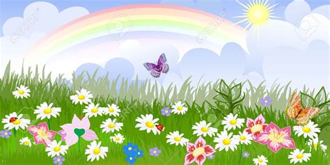 Animated Garden Background Cartoon Clip Art Library