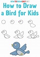 How to Draw a Bird for Kids - How to Draw Easy