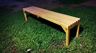 Como hacer una banca de madera / How to build a porch bench - YouTube