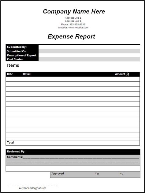 Report Template Free Download