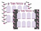 Pastel Goth Weekly Planner Printable Weekly Schedule - Etsy Singapore