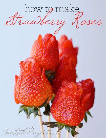 Strawberries Are Arranged On Sticks With The Words How To Make