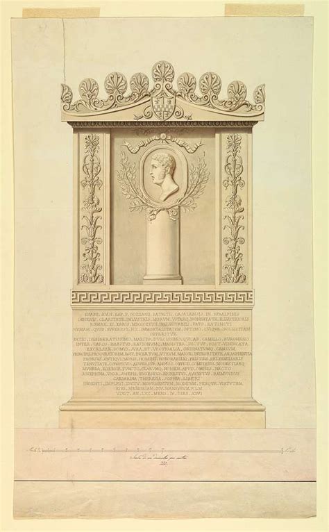 Drawing Aedicule With Profile Ca 1839 Ch 18118211 Picryl Public