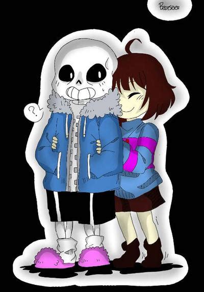 Sans X Frisk Hug By Beersere1987 On Deviantart