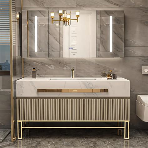 Zgnbsd Bathroom Vanity Bathroom Vanity With Sink Modern Freestanding Bathroom
