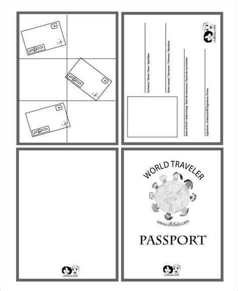 Free Printable Passport Template For Students
