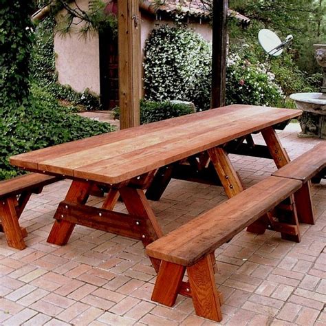 Heritage Picnic Table Options 12 L 34 12 W Side Benches Unattached Benches 2 Half