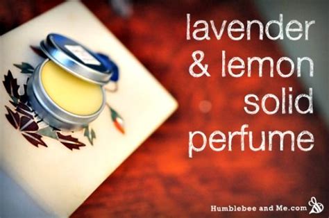 Homemade Solid Lavender And Lemon Perfume Recipe Perfume