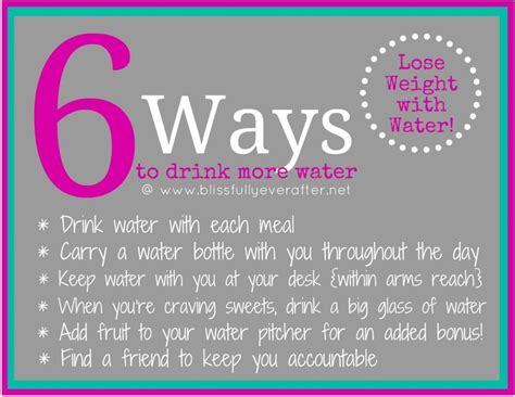 6 Ways To Drink More Water Benefits Of Drinking Water Water Benefits
