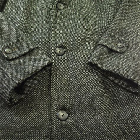 Vintage 50s Harris Tweed Overcoat Mens 38 Pure Scottish Wool Union Made