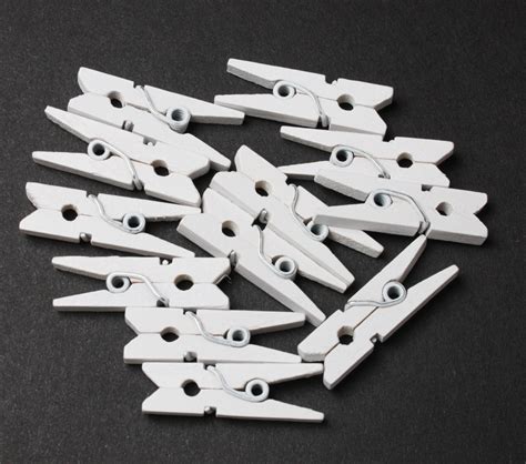 Baby Clothes Pins 12 Pack White Want2scrap