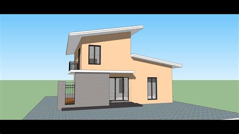 Drawing your floor plan in sketchup is simple and quick. Sketchup create Modern House in 15 min. - YouTube