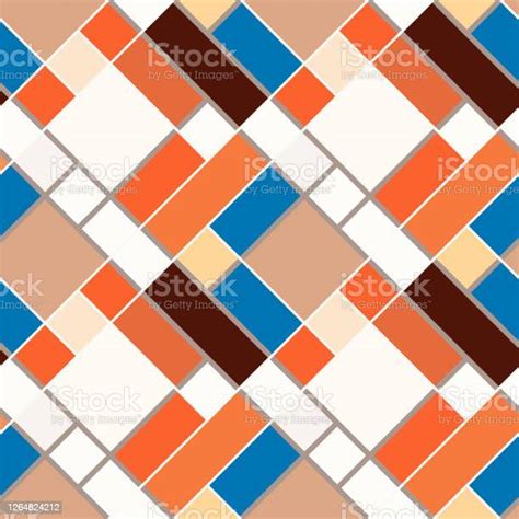 Mosaik 12 Checkered Seamless Pattern Stock Illustration Download