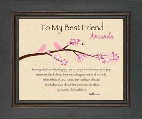 Best personalized gifts for best friends. BEST FRIEND Gift Personalized print for by ...