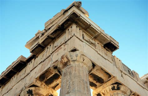 Looking Up At Corner Iktinos And Kallikrates Parthenon A Flickr
