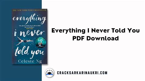 Everything I Never Told You PDF Download