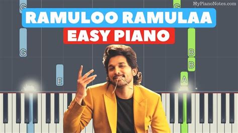 We are including songs based on users requests. Ramuloo Ramulaa - Piano Tutorial for Telugu Song - YouTube