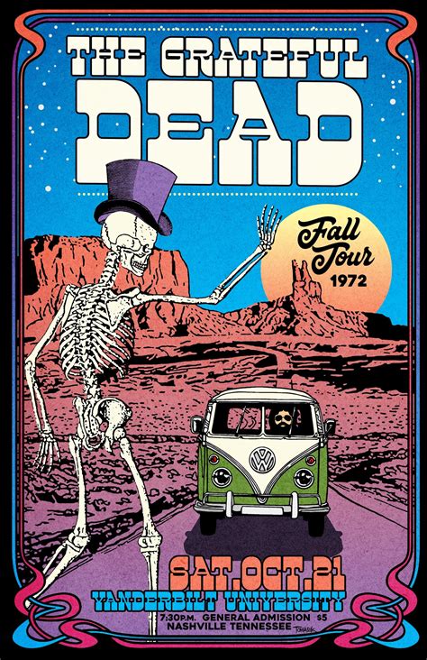 The Grateful Dead Concert Poster 11 X 17 — The Artworks Of Dean Tomasek