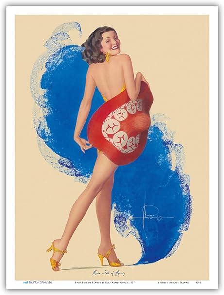 Brim Full Of Beauty Vintage Nude Pin Up Calendar Page By Rolf My Xxx