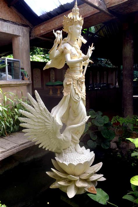 Goddess Saraswati Statue At Bali Indonesia Prof Paresh Shah