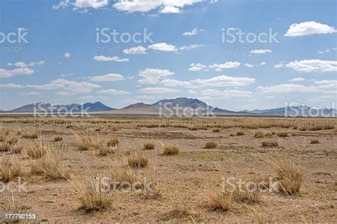 Blue Sky Over The Vast Mongolian Steppes Stock Photo Download Image