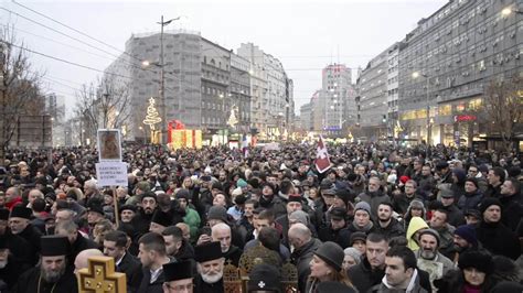 Serbia Thousands Protest Against Montenegros Religion Law Video Ruptly
