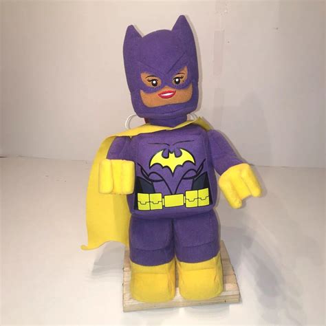 Lego Batgirl Plush Batman Movie 14” Stuffed Doll Retired Purple