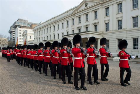 Grenadier Guards March Off After Their Inspection By The Major General