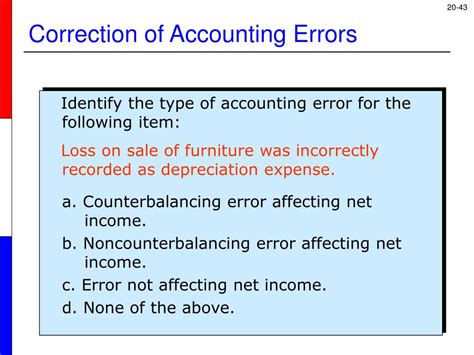 Ppt Accounting Changes And Error Corrections Powerpoint Presentation Id