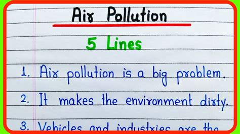 Lines On Air Pollution Essay In English Air Pollution Lines Essay