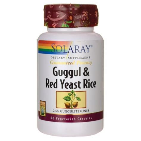 Solaray Guggul Red Yeast Rice 60 Veg Caps 60 Veg Caps Kroger