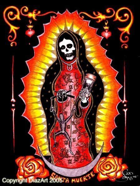 50 Santa Muerte Ideas Santa Muerte Skull Art Day Of The Dead Art