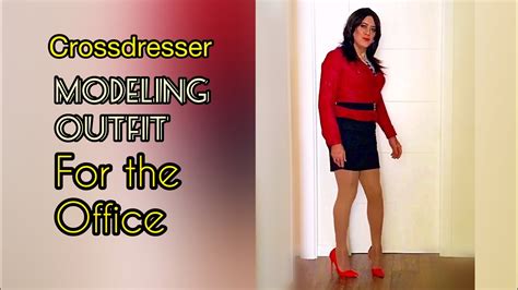 Crossdresser Modeling An Outfit For The Office Youtube